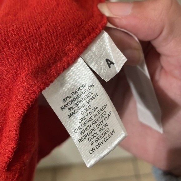 "LOU & GREY" BRICK LONG BELL SLEEVE SHIFT SWING TRAPEZE LOUNGE DRESS SIZE: M - Picture 8 of 9